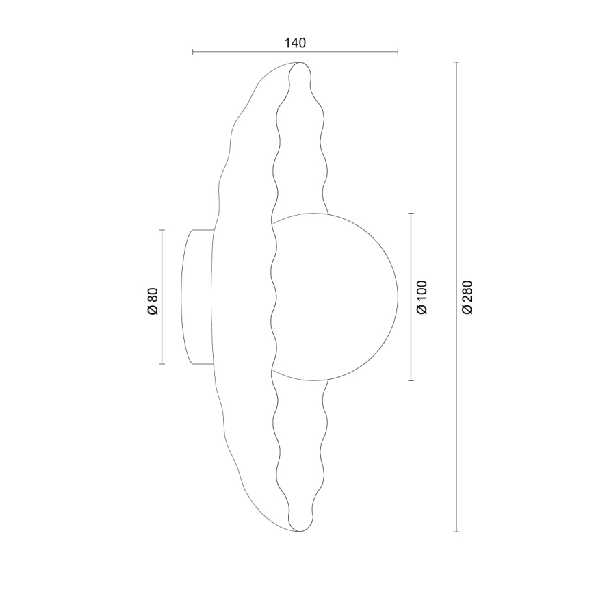 Argon 8933 - Nástěnné svítidlo BOLL 1xG9/6W/230V modrá