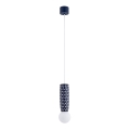 Argon 8937 - Lustr na lanku BOLL 1xG9/6W/230V modrá
