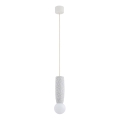 Argon 8938 - Lustr na lanku BOLL 1xG9/6W/230V bílá