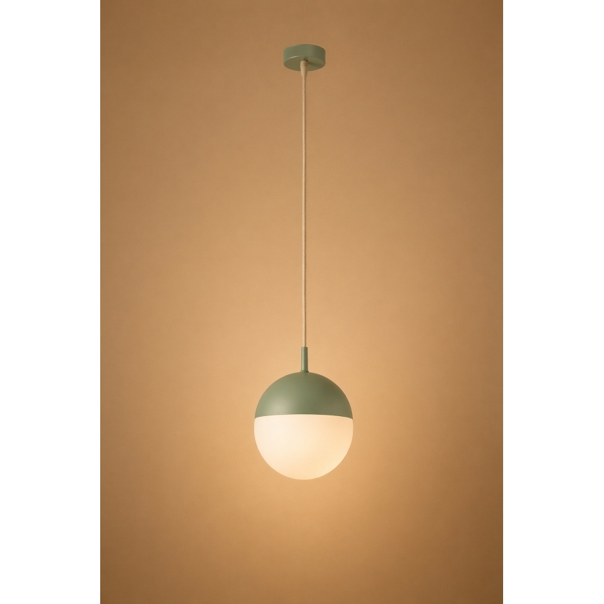 Argon 8999 - Venkovní lustr na lanku LIV 1xE27/15W/230V IP44 zelená