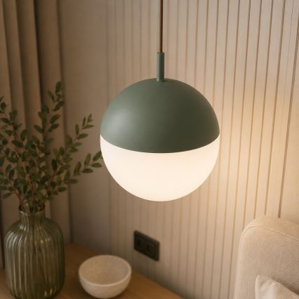 Argon 8999 - Venkovní lustr na lanku LIV 1xE27/15W/230V IP44 zelená
