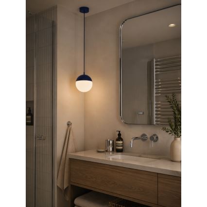 Argon 9000 - Venkovní lustr na lanku LIV 1xE27/15W/230V IP44 modrá