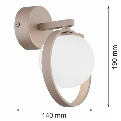Argon 9002 - Nástěnné svítidlo SATUROS 1xG9/6W/230V