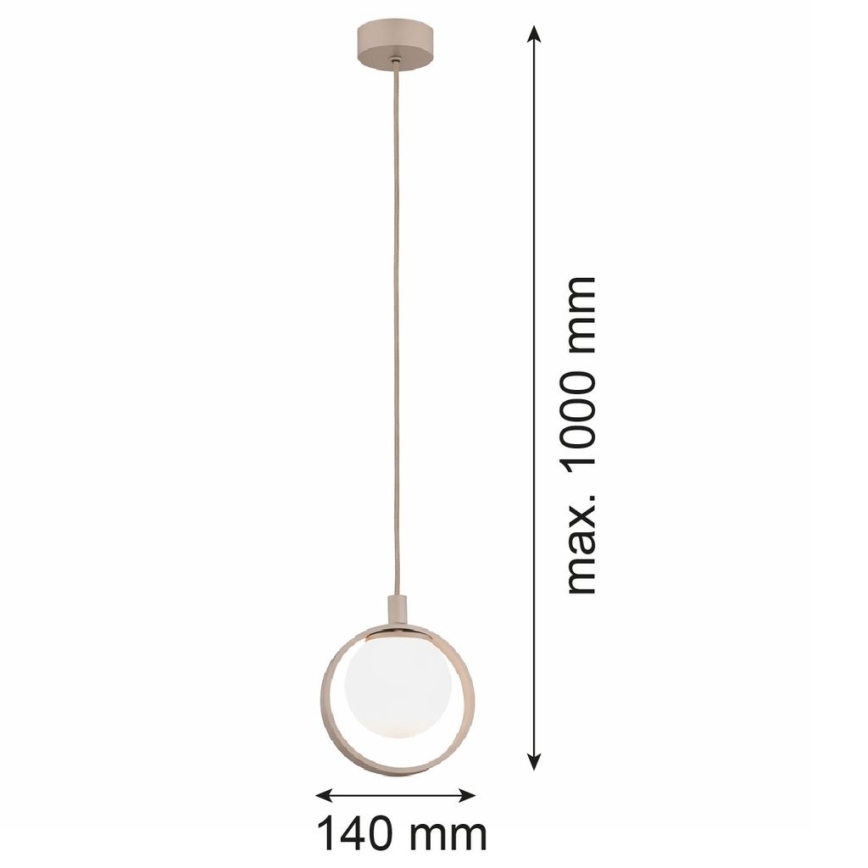 Argon 9003 - Lustr na lanku SATUROS 1xG9/6W/230V