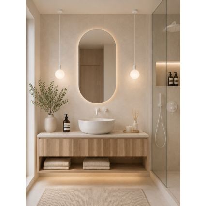 Argon 9004 - Venkovní lustr na lanku ORE 1xG9/6W/230V IP44 bílá