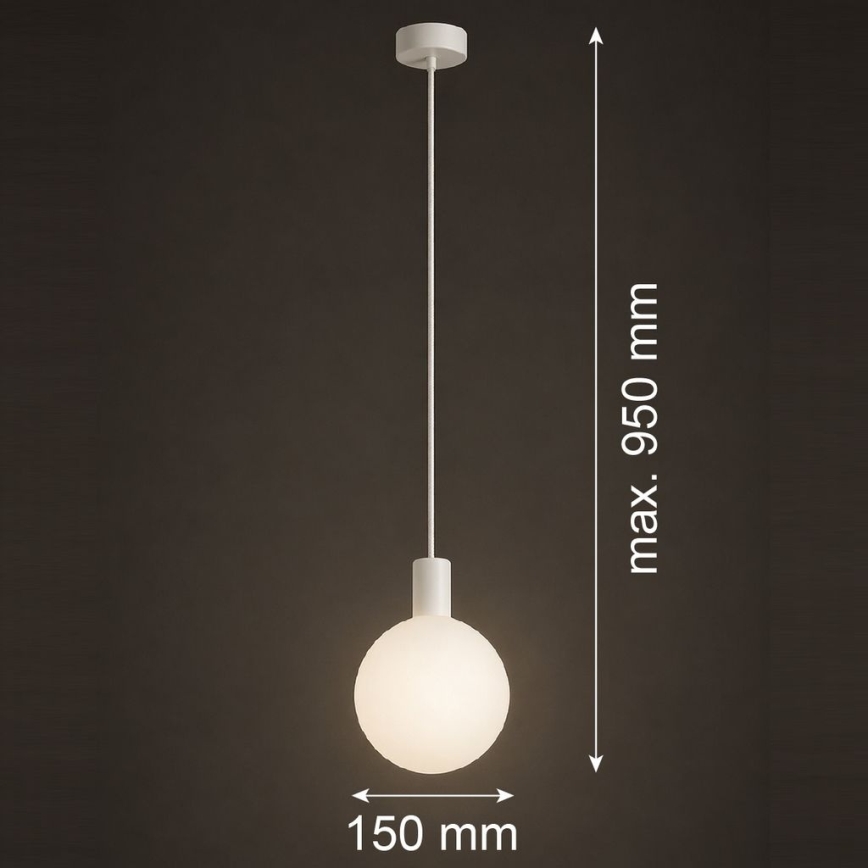 Argon 9004 - Venkovní lustr na lanku ORE 1xG9/6W/230V IP44 bílá