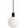 Argon 9005 - Venkovní lustr na lanku ORE 1xG9/6W/230V IP44 černá