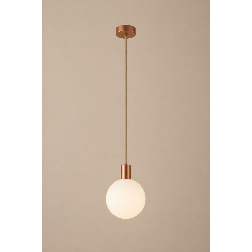 Argon 9006 - Venkovní lustr na lanku ORE 1xG9/6W/230V měděná