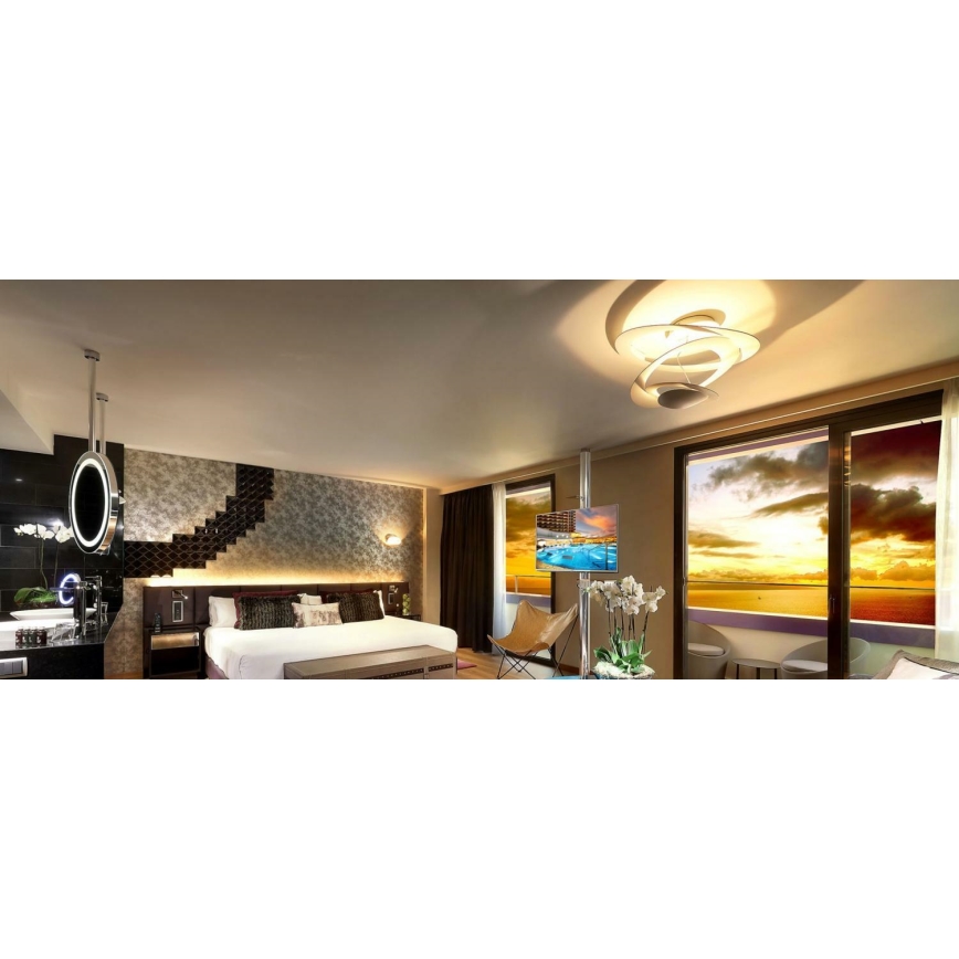 Artemide 1255110A - LED Stmívatelné stropní svítidlo PIRCE LED/44W/230V 3000K bílá