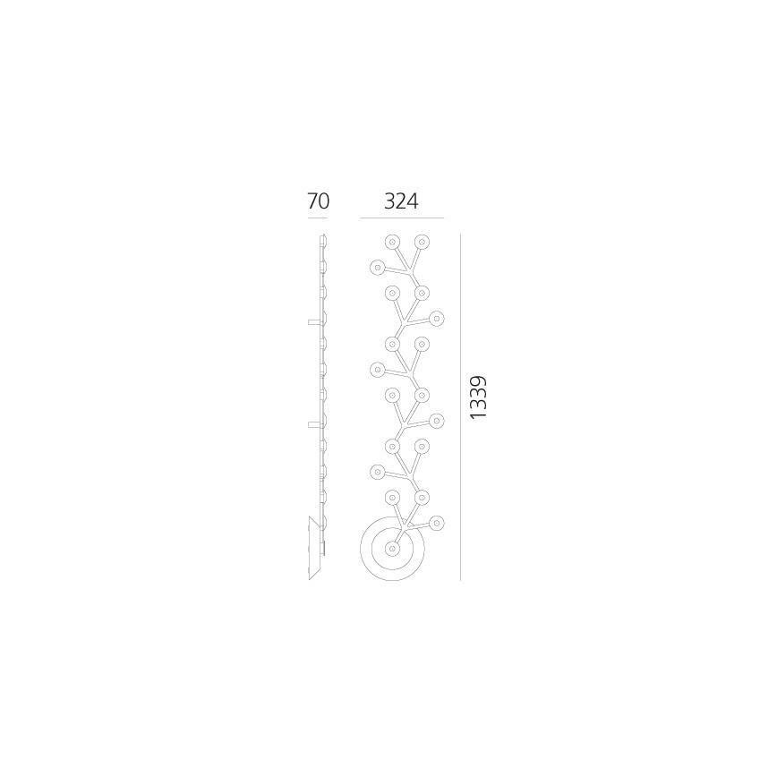 Artemide 1596050APP - LED Stmívatelné stropní svítidlo NET LED/45W/230V 3000K
