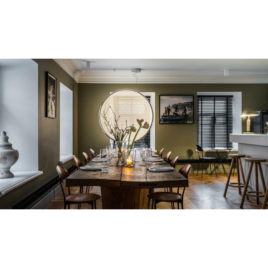 Artemide 1993030APP - LED Stmívatelný lustr na lanku DISCOVERY LED/60W/230V 3000K černá