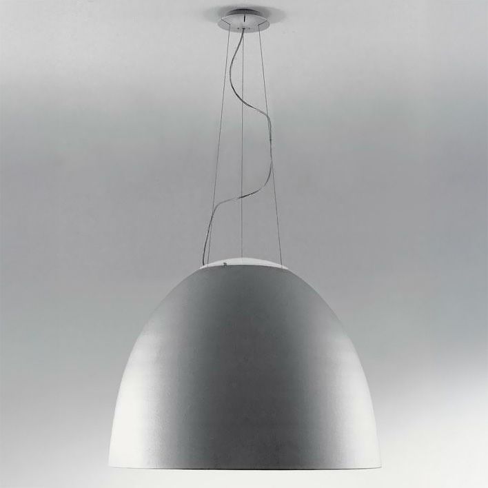 Artemide A243210 - LED Stmívatelný lustr na lanku NUR LED/80W/230V 3000K pr. 90 cm šedá