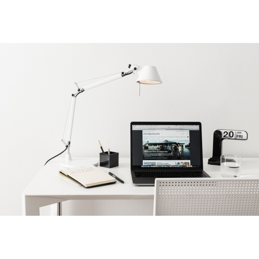 Artemide - Stolní lampa TOLOMEO MICRO 1xE14/46W/230V bílá