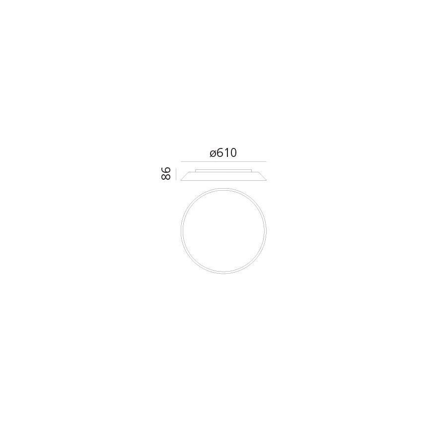 Artemide AR 0241320A - LED Stropní svítidlo FEBE 4xLED/30W/230V