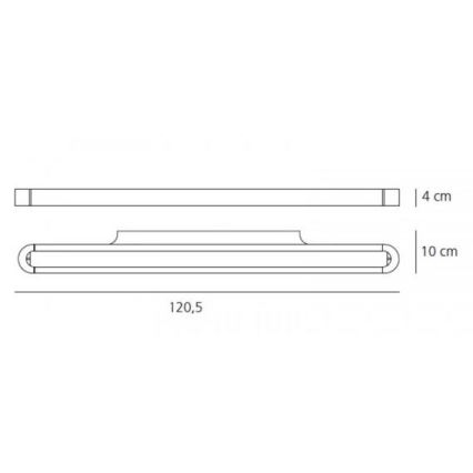 Artemide AR 1917010A - LED Nástěnné svítidlo TALO 120 1xLED/51W/230V