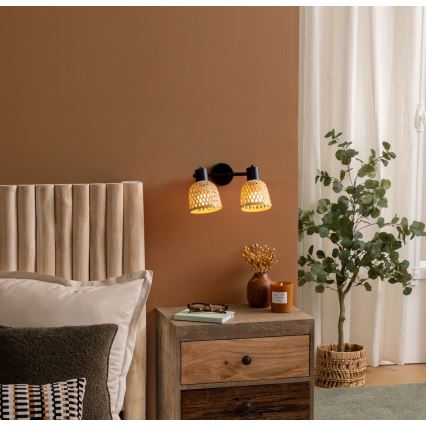 Atmosphera - Bodové svítidlo LIO 2xE14/25W/230V bambus