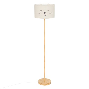 Atmosphera - Dětská stojací lampa FÉLIX 1xE27/40W/230V kočka