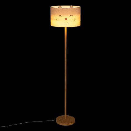 Atmosphera - Dětská stojací lampa FÉLIX 1xE27/40W/230V kočka