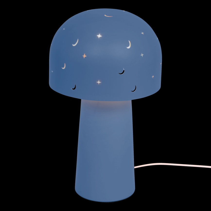 Atmosphera - Dětská stolní lampa STARRY MUSHROOM 1xE14/25W/230V modrá