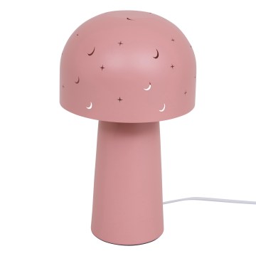 Atmosphera - Dětská stolní lampa STARRY MUSHROOM 1xE14/25W/230V růžová
