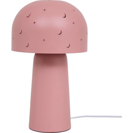 Atmosphera - Dětská stolní lampa STARRY MUSHROOM 1xE14/25W/230V růžová