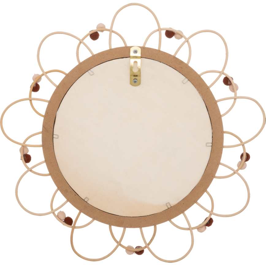 Atmosphera - Dětské nástěnné zrcadlo CAMPAIN pr. 38 cm ratan