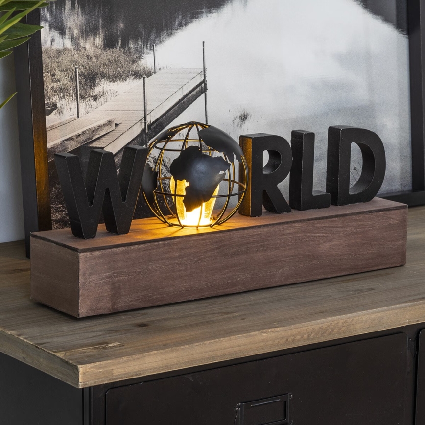 Atmosphera - LED Dekorace WORLD LED/2xAAA