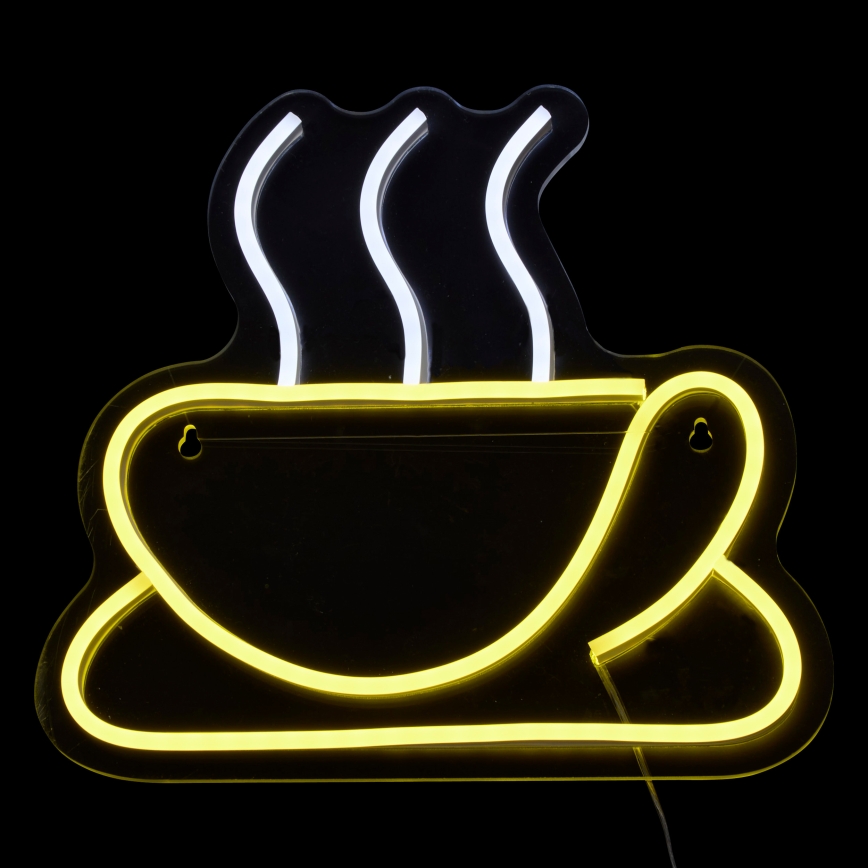 Atmosphera - LED Neonová nástěnná dekorace CAFÉ LED/5V