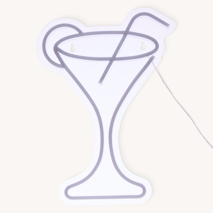 Atmosphera - LED Neonová nástěnná dekorace COCTAIL LED/5V