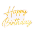 Atmosphera - LED Neonová nástěnná dekorace HAPPY BIRTHDAY LED/5V