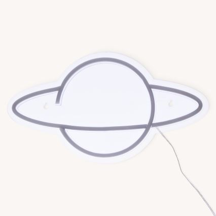 Atmosphera - LED Neonová nástěnná dekorace PLANET LED/5V