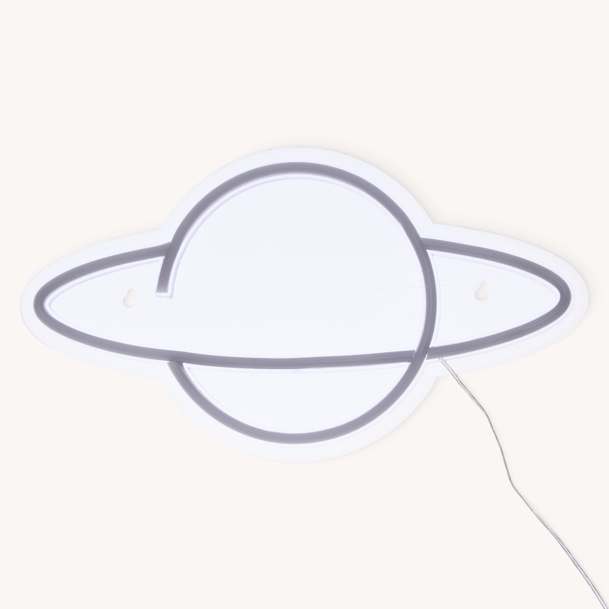 Atmosphera - LED Neonová nástěnná dekorace PLANET LED/5V