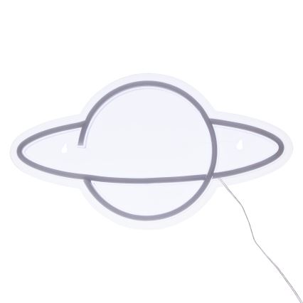 Atmosphera - LED Neonová nástěnná dekorace PLANET LED/5V