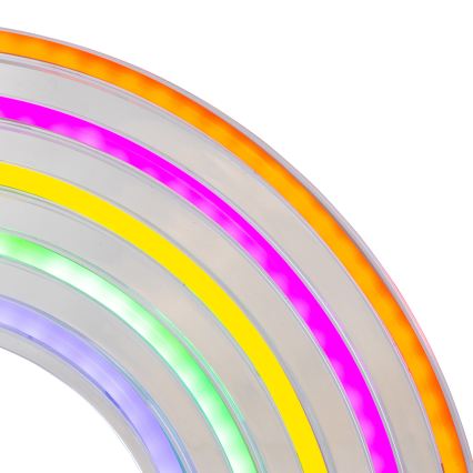 Atmosphera - LED Neonová nástěnná dekorace RAINBOW LED/5V