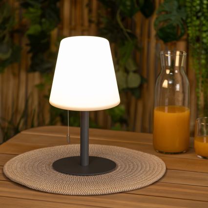 Atmosphera - LED RGBW Nabíjecí venkovní stolní lampa ZACK LED/3,7V 1200 mAh IP44 černá