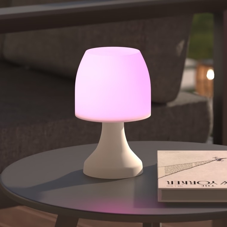 Atmosphera - LED RGB Venkovní stolní lampa DOKK LED/3xAAA 19,5 cm IP44