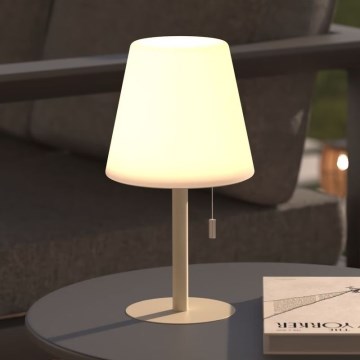 Atmosphera - LED RGBW Nabíjecí venkovní stolní lampa ZACK LED/3,7V 1200 mAh IP44 béžová