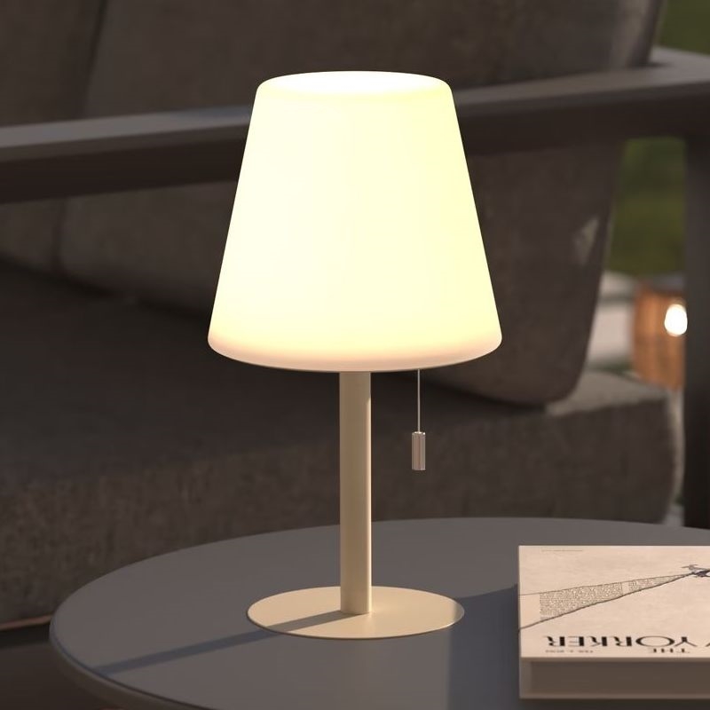 Atmosphera - LED RGBW Nabíjecí venkovní stolní lampa ZACK LED/3,7V 1200 mAh IP44 béžová