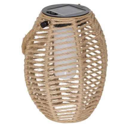 Atmosphera - LED Solární lucerna GINA LED/1,2V 800 mAh IP44 juta