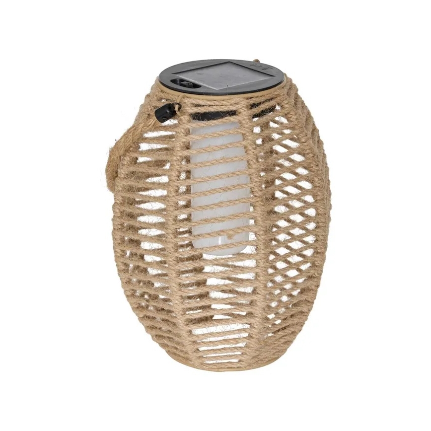 Atmosphera - LED Solární lucerna GINA LED/1,2V 800 mAh IP44 juta