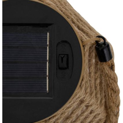 Atmosphera - LED Solární lucerna GINA LED/1,2V 800 mAh IP44 juta