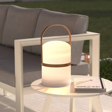 Atmosphera - LED Stmívatelná nabíjecí venkovní stolní lampa KIARA LED/3,7V 36 cm 4000 mAh IP44