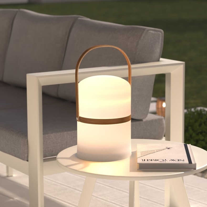 Atmosphera - LED Stmívatelná nabíjecí venkovní stolní lampa KIARA LED/3,7V 36 cm 4000 mAh IP44