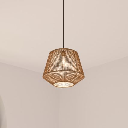 Atmosphera - Lustr na lanku JILY 1xE27/40W/230V juta béžová
