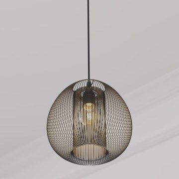Atmosphera - Lustr na lanku NODA 1xE27/40W/230V černá