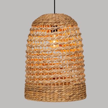 Atmosphera - Lustr na lanku SAND 1xE27/40W/230V ratan/vodní hyacint