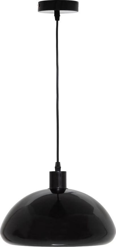 Atmosphera - Lustr na lanku SAVIO 1xE27/40W/230V černá