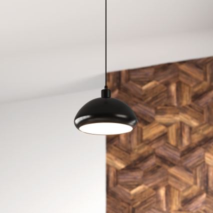 Atmosphera - Lustr na lanku SAVIO 1xE27/40W/230V černá