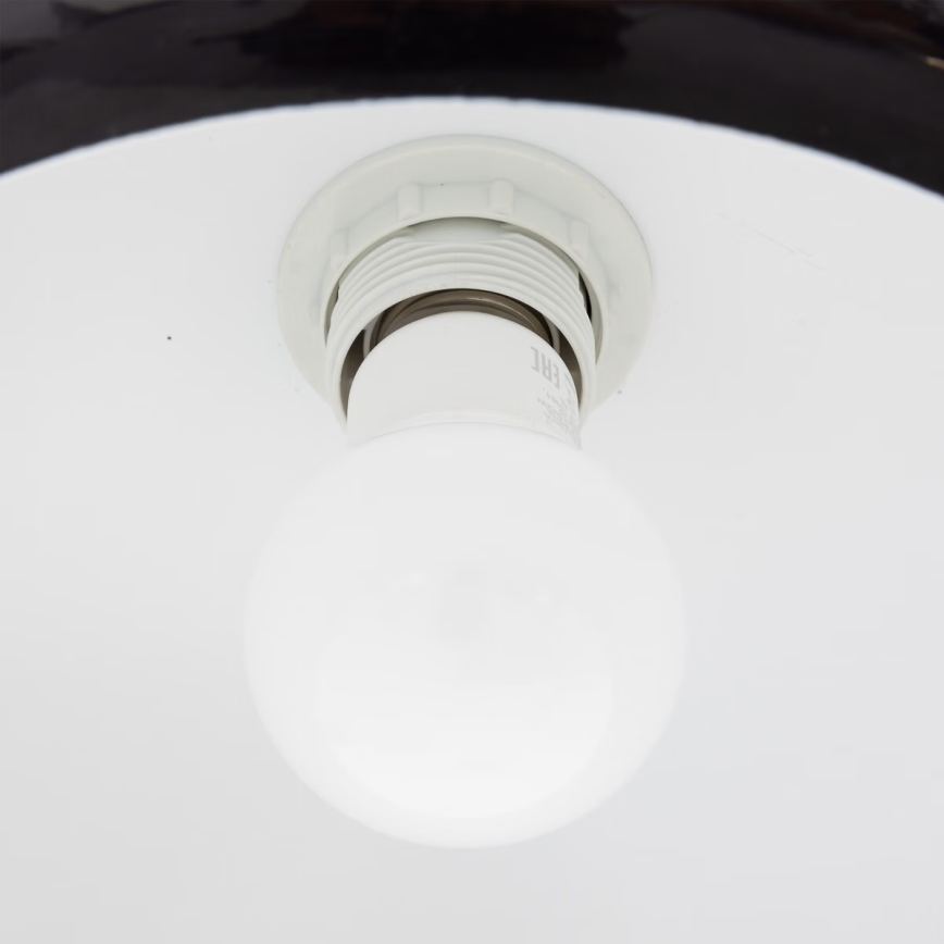 Atmosphera - Lustr na lanku SAVIO 1xE27/40W/230V černá