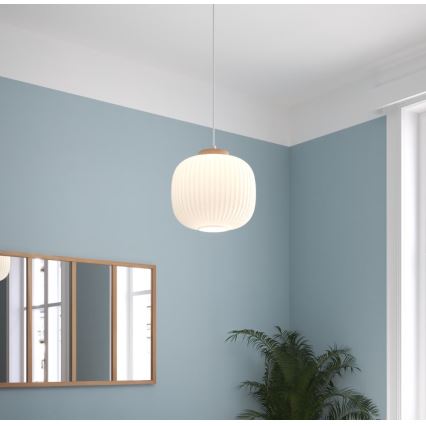 Atmosphera - Lustr na lanku TRAVIS 1xE27/25W/230V borovice